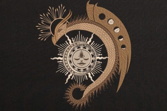Magic Gold Dragon: A Boho Holiday Embroidery Review