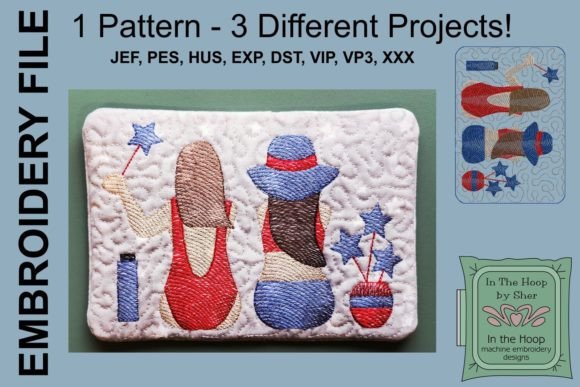 Patriotic Girls Mug Rug Review for Holiday Sales