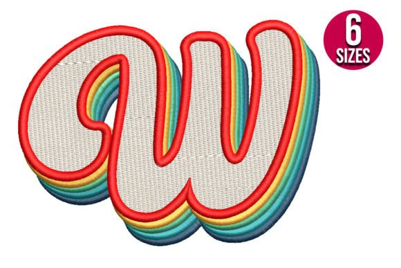 Retro Alphabet Letter W: A Holiday Design Review