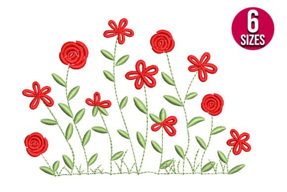 Rose with Wildflowers Embroidery Design Review